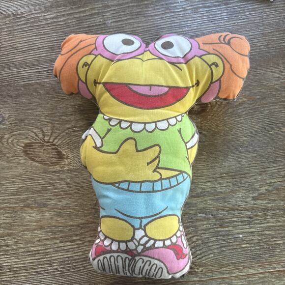 Vintage Muppet Babies Skeeter Fabric Pillow Plush Toy 80s Henson Muppets - Picture 1 of 7